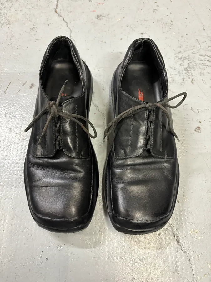 AW1999 Prada Black Premium Vibram Leather Boots kmfLkpo 1