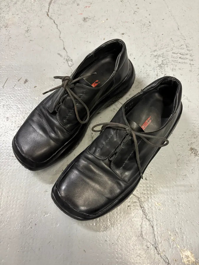 AW1999 Prada Black Premium Vibram Leather Boots kmfLkpo 2