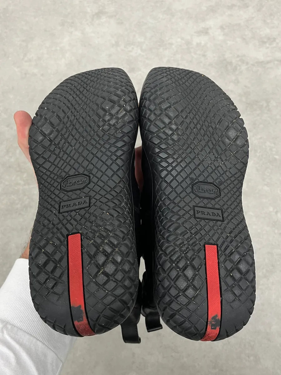 AW1999 Prada Black Vibram Premium Leather Boots mDKqtQG 6