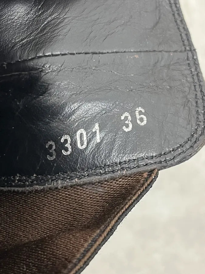 AW1999 Prada Black Vibram Premium Leather Boots mDKqtQG 8