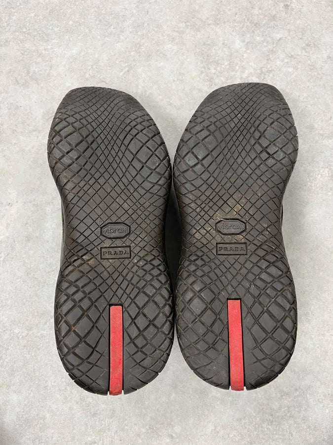 AW1999 Prada Brown Vibram Leather Low Boots fOIANbB 6