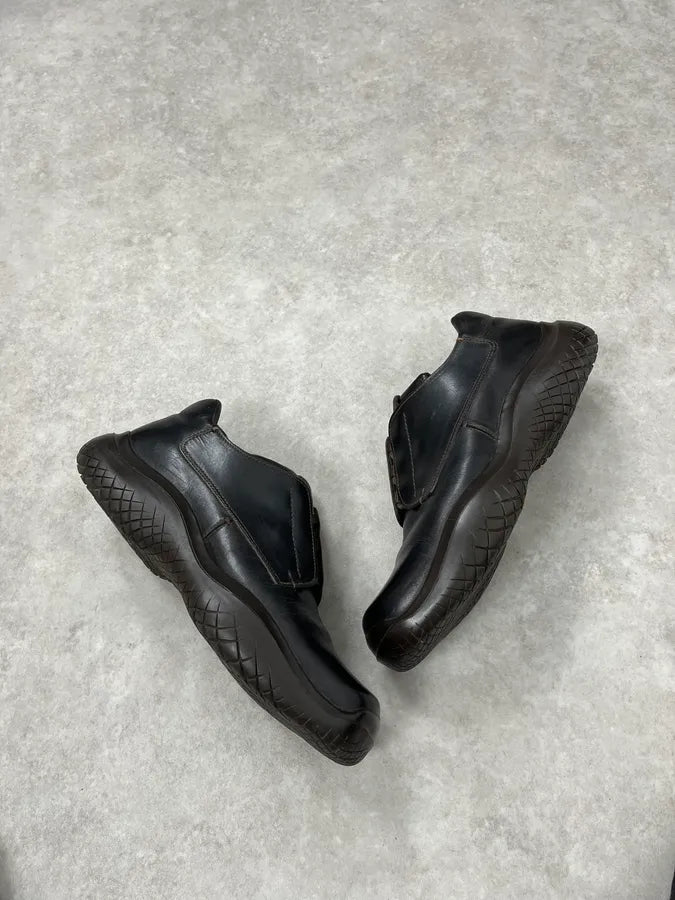 AW1999 Prada Brown Vibram Leather Low Boots fOIANbB 2