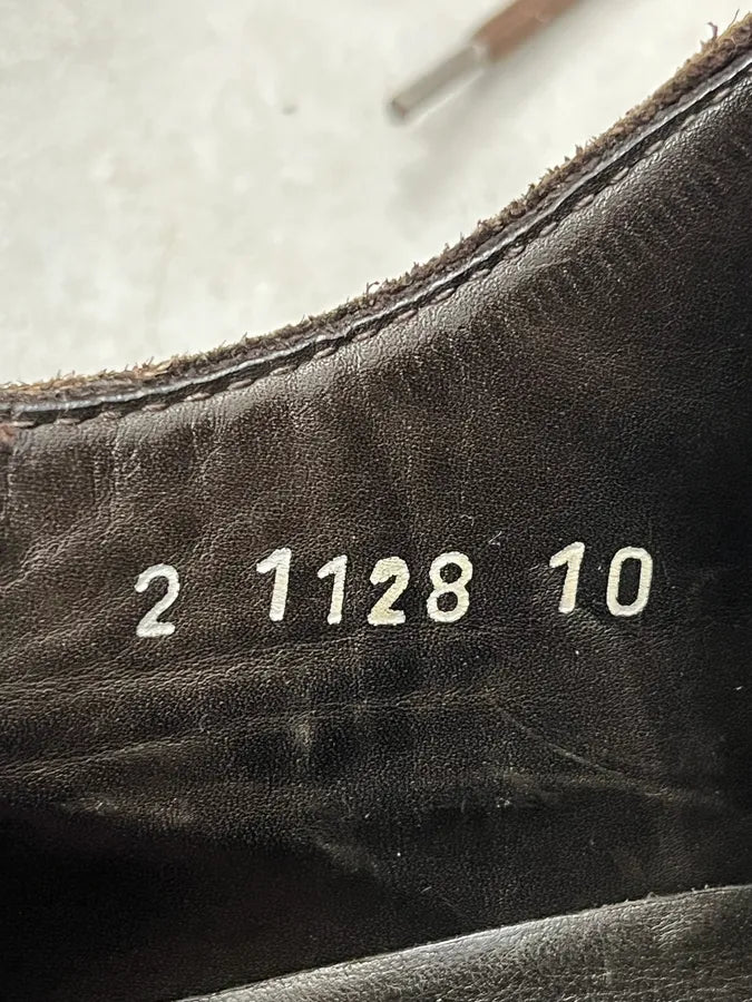 AW1999 Prada Brown Vibram Leather Low Boots fOIANbB 8