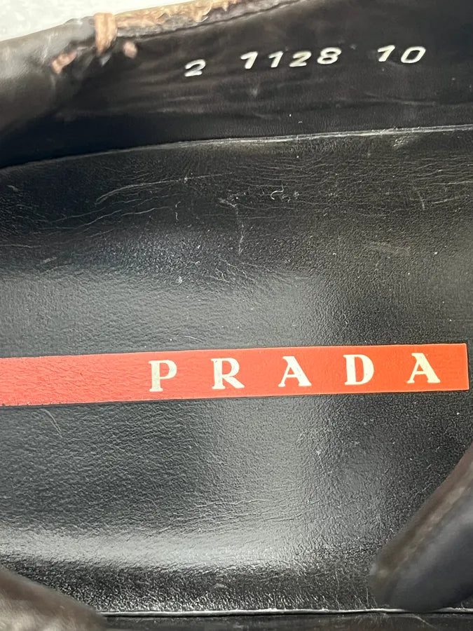 AW1999 Prada Brown Vibram Leather Low Boots fOIANbB 7