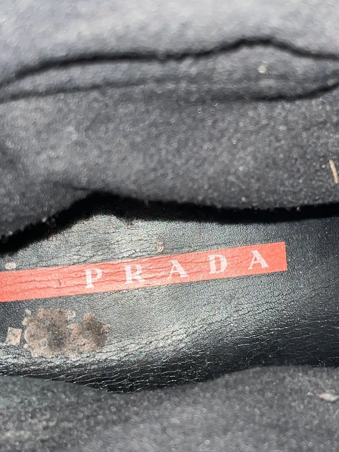 AW1999 Prada Grey & Brown Leather Hybrid Boots UhGAAUE 8