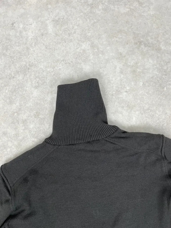 AW1999 Prada Grey Zip-up Belted Sweater BJocwNS 6