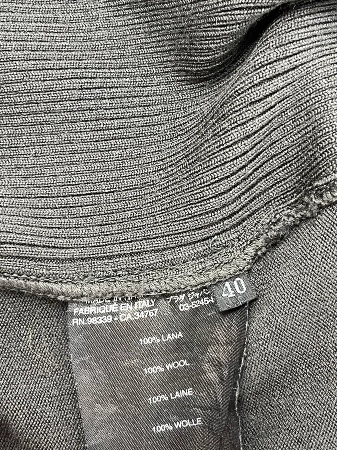 AW1999 Prada Grey Zip-up Belted Sweater BJocwNS 10