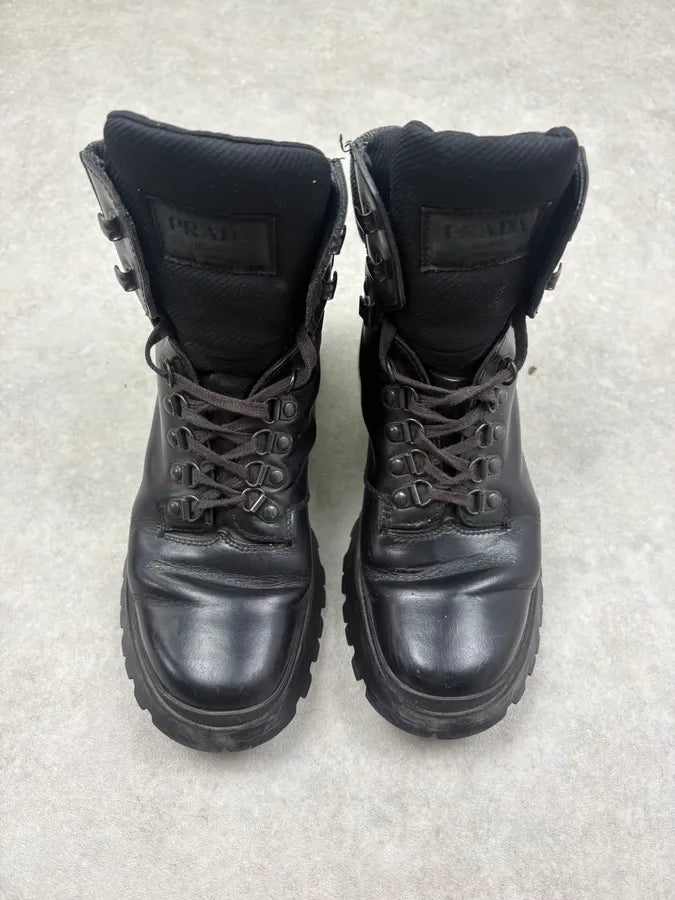 AW1999 Prada High Leather Vibram Boots  MqwSXqJ 1