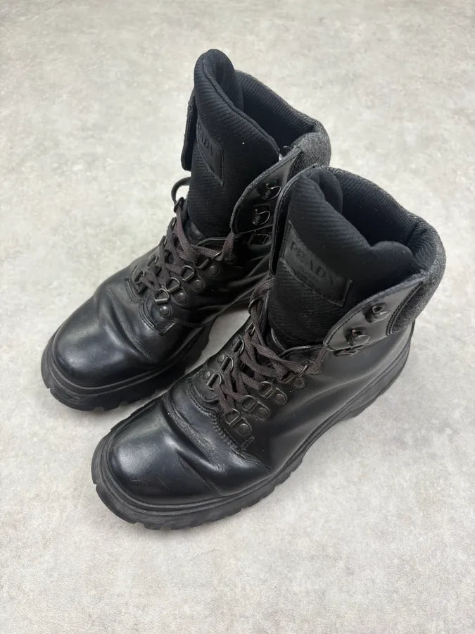 AW1999 Prada High Leather Vibram Boots  MqwSXqJ 2