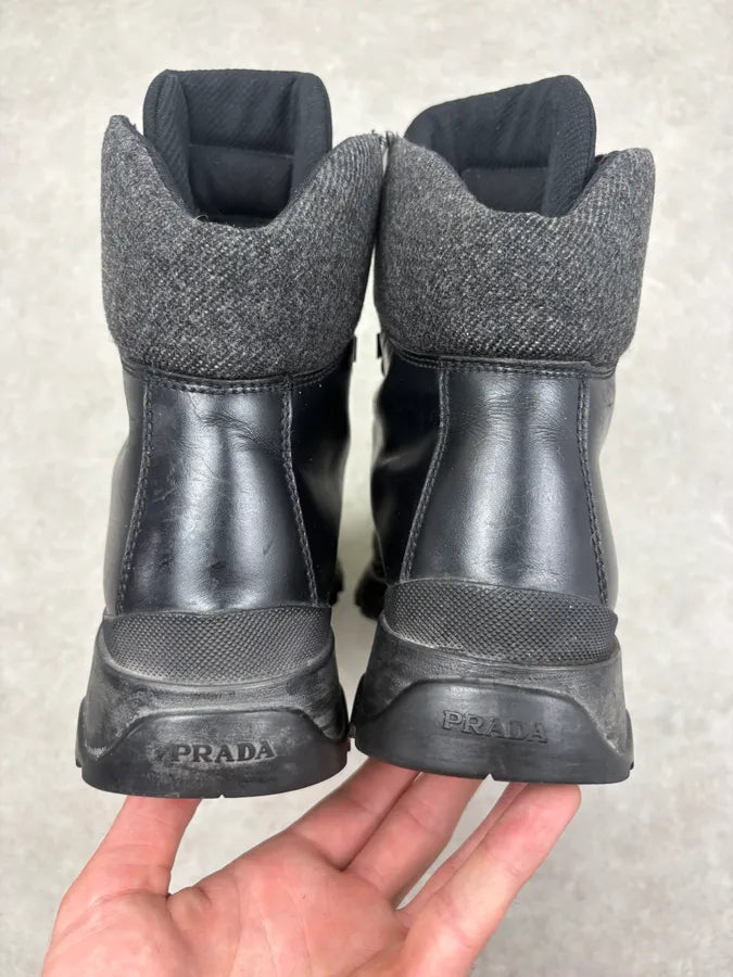 AW1999 Prada High Leather Vibram Boots  MqwSXqJ 6