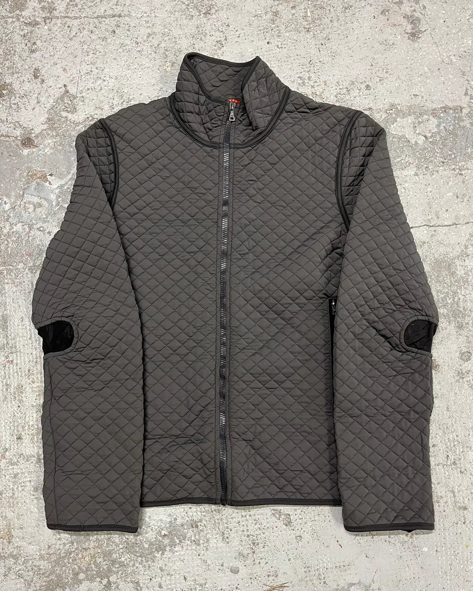 AW1999 Prada Linea Rossa Quilted Grey Ninja Jacket XRyQNoE 0