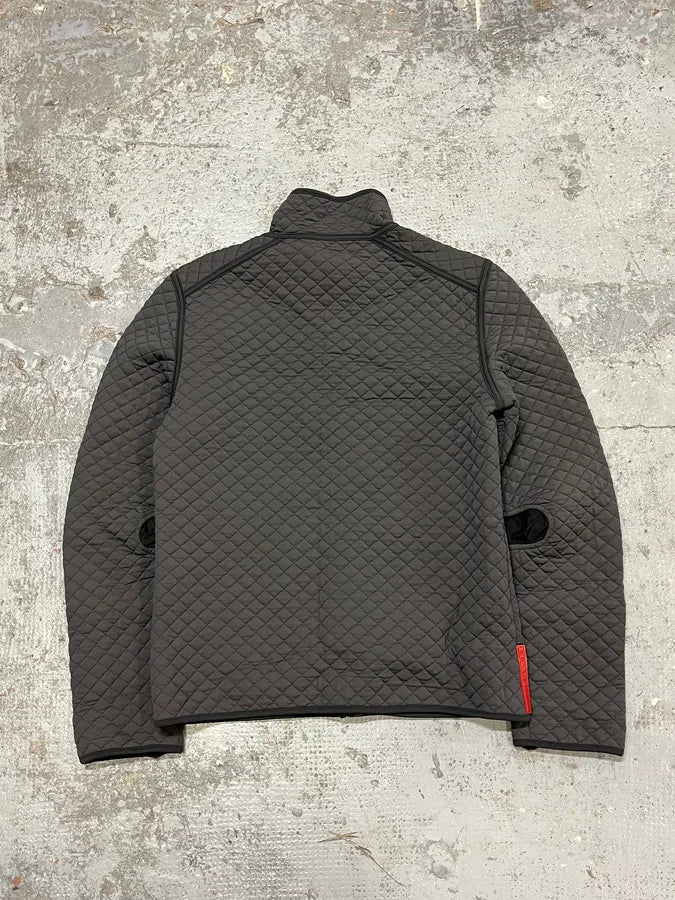 AW1999 Prada Linea Rossa Quilted Grey Ninja Jacket XRyQNoE 4