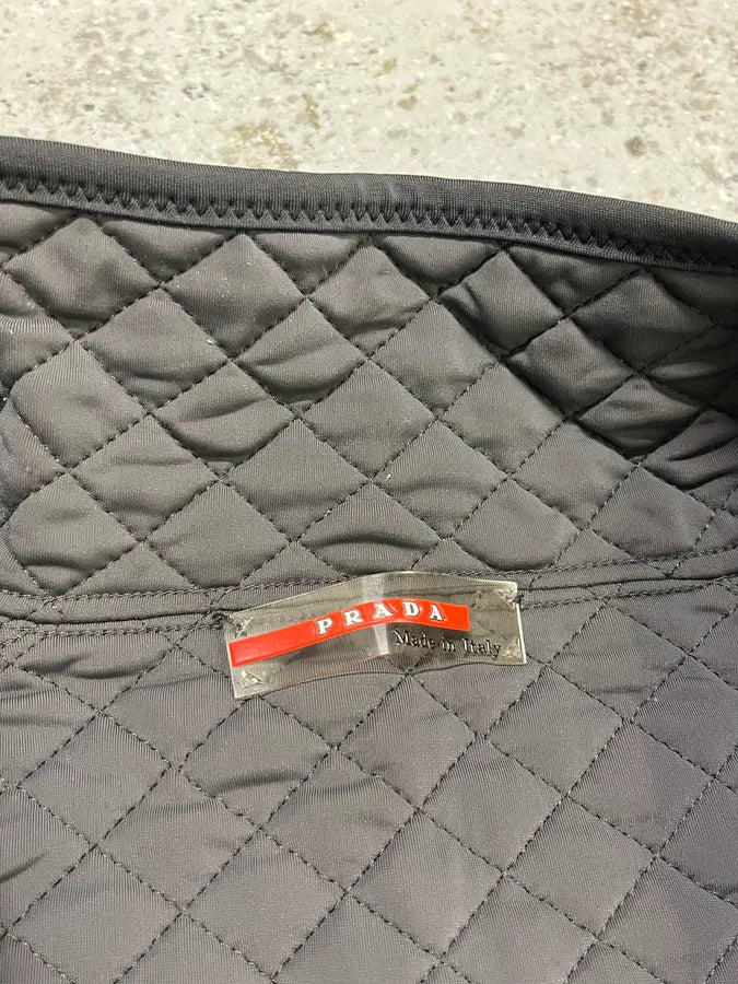 AW1999 Prada Linea Rossa Quilted Grey Ninja Jacket XRyQNoE 8