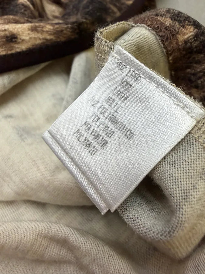 AW1999 Roberto Cavalli Beige Cow Fury Movement Fur Cardigan ummRQiY 10