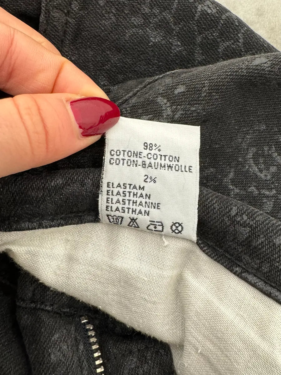 AW1999 Roberto Cavalli Black Leopard Print Obscure Pants VcpXBLq 10