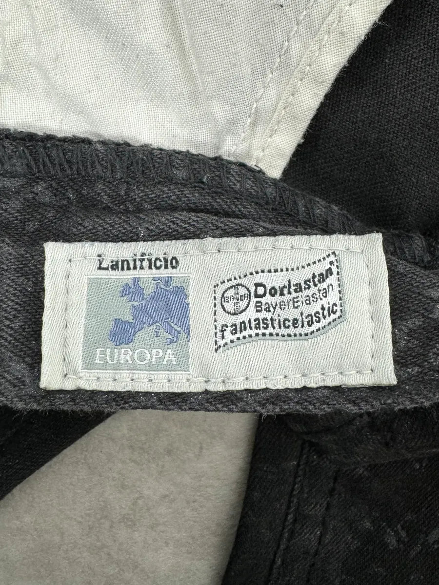 AW1999 Roberto Cavalli Black Leopard Print Obscure Pants VcpXBLq 11