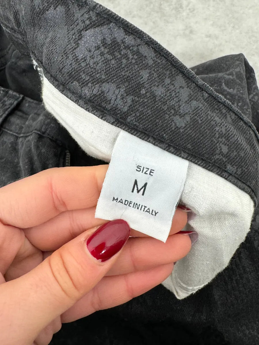 AW1999 Roberto Cavalli Black Leopard Print Obscure Pants VcpXBLq 9