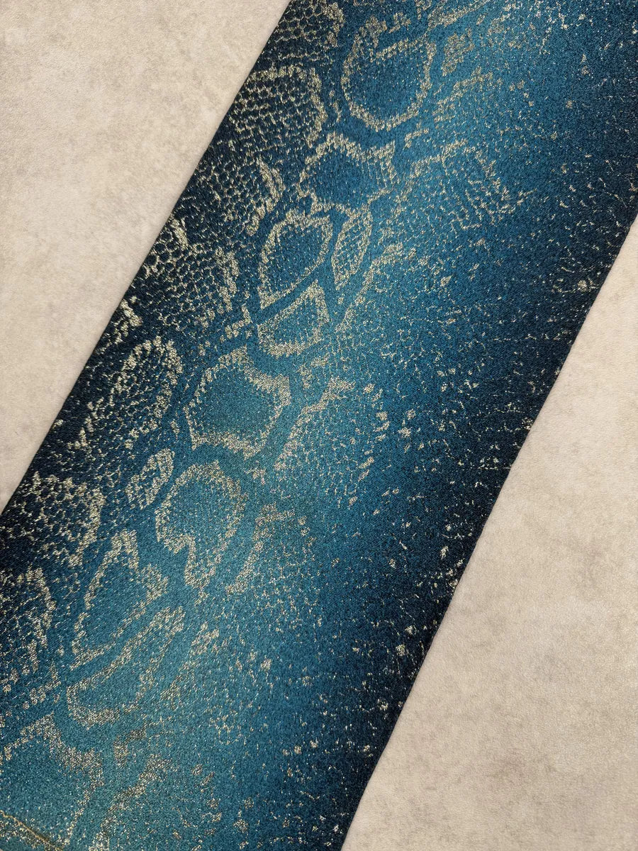 AW1999 Roberto Cavalli Blue Legend Python Gold Pants jnWJhNU 6