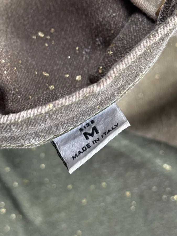 AW1999 Roberto Cavalli Green Autumn Leafs Pants zYSVKQe 12