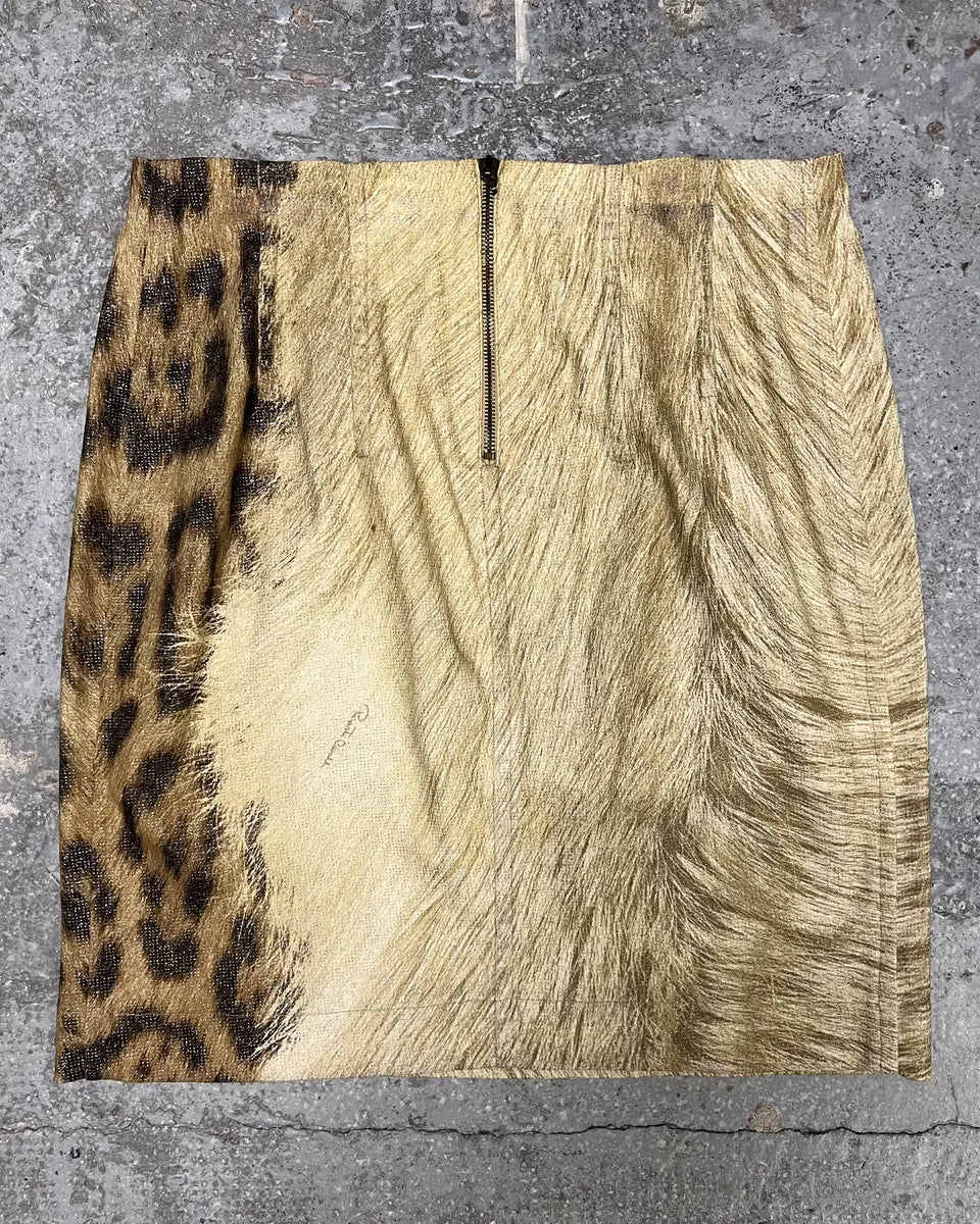 AW1999 Roberto Cavalli Leopard Glamour Skirt (M/L) 0