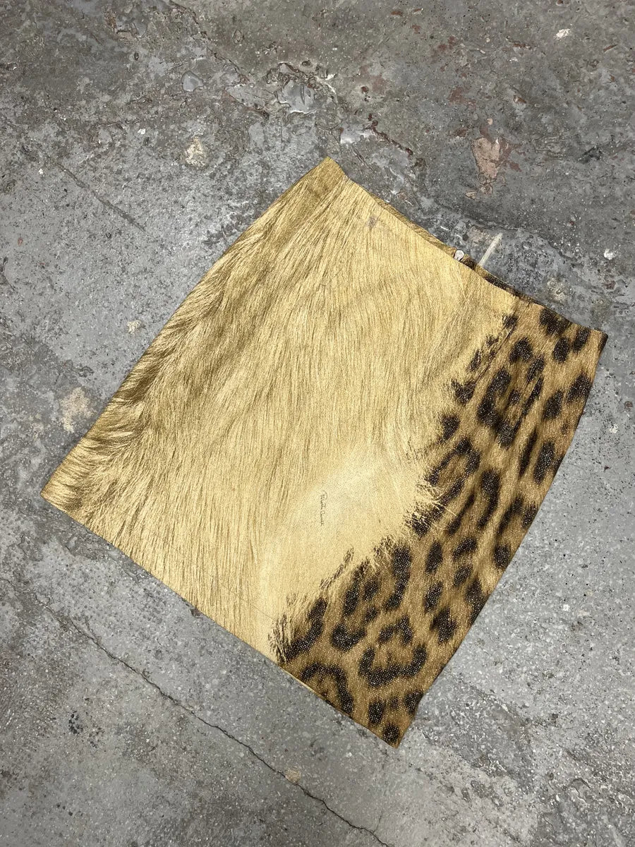 AW1999 Roberto Cavalli Leopard Glamour Skirt (M/L) 1
