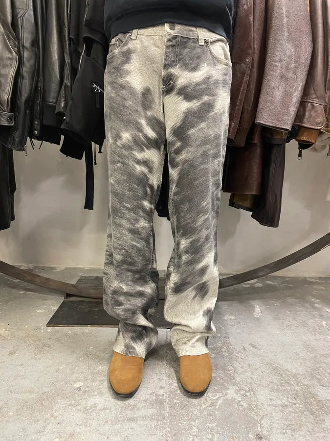 AW1999 Roberto Cavalli Leopard Movement Effect Tern Pants (S/M) 2