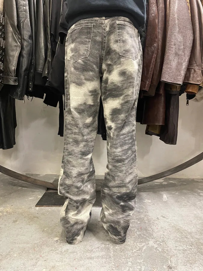 AW1999 Roberto Cavalli Leopard Movement Effect Tern Pants (S/M) 3
