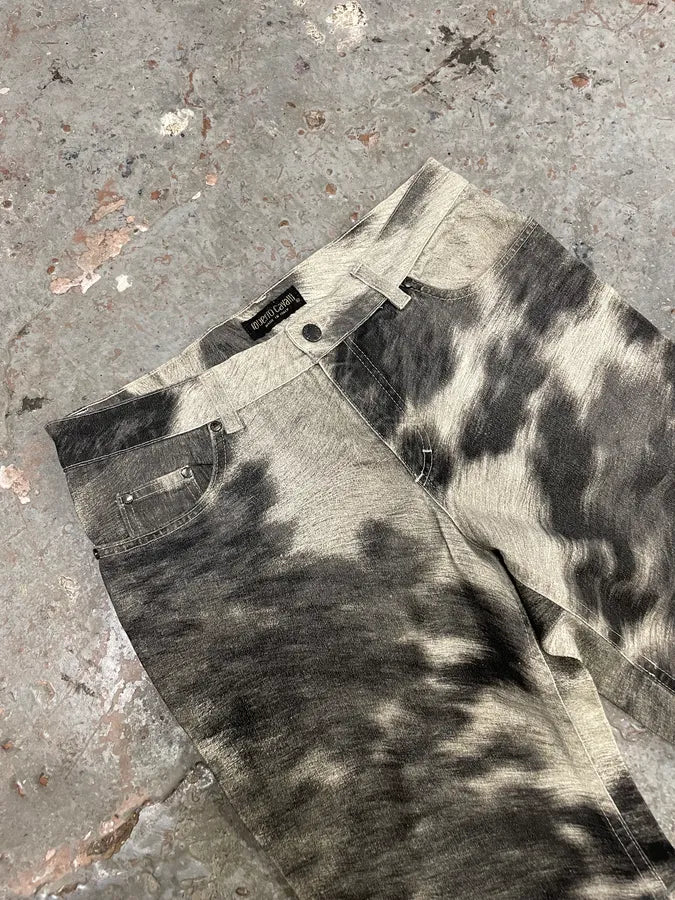 AW1999 Roberto Cavalli Leopard Movement Effect Tern Pants (S/M) 5