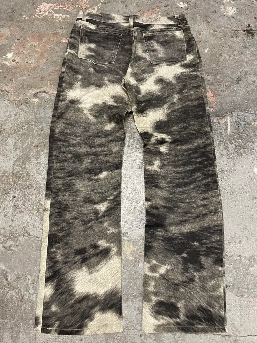 AW1999 Roberto Cavalli Leopard Movement Effect Tern Pants (S/M) 6