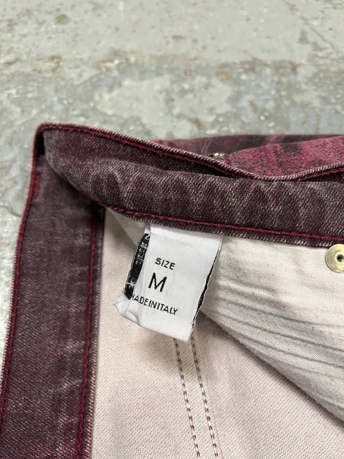 AW1999 Roberto Cavalli Purple Spectrum Flowers Pants fQoKLvY 11