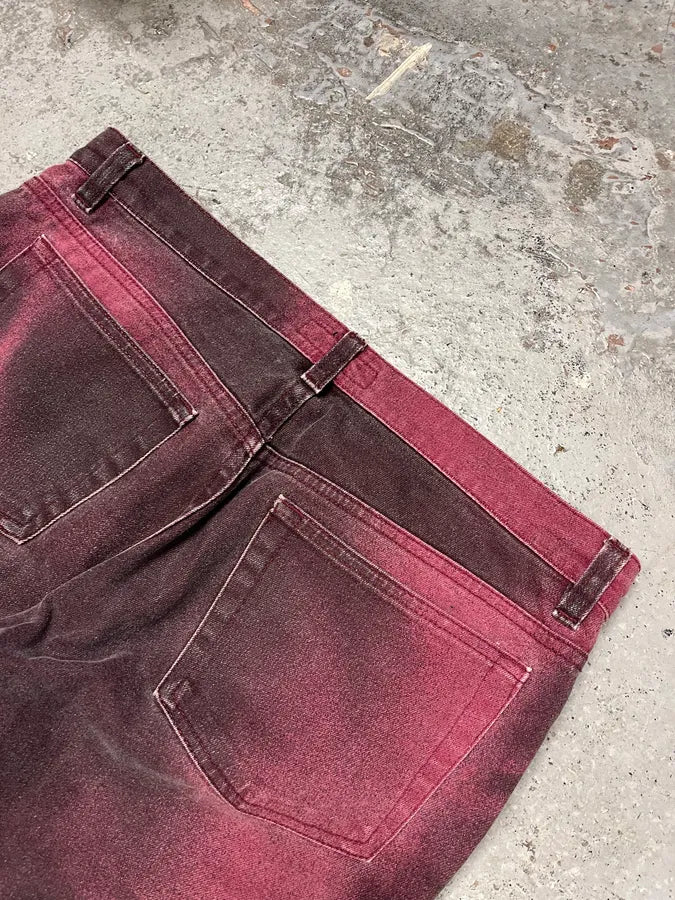 AW1999 Roberto Cavalli Purple Spectrum Flowers Pants fQoKLvY 8