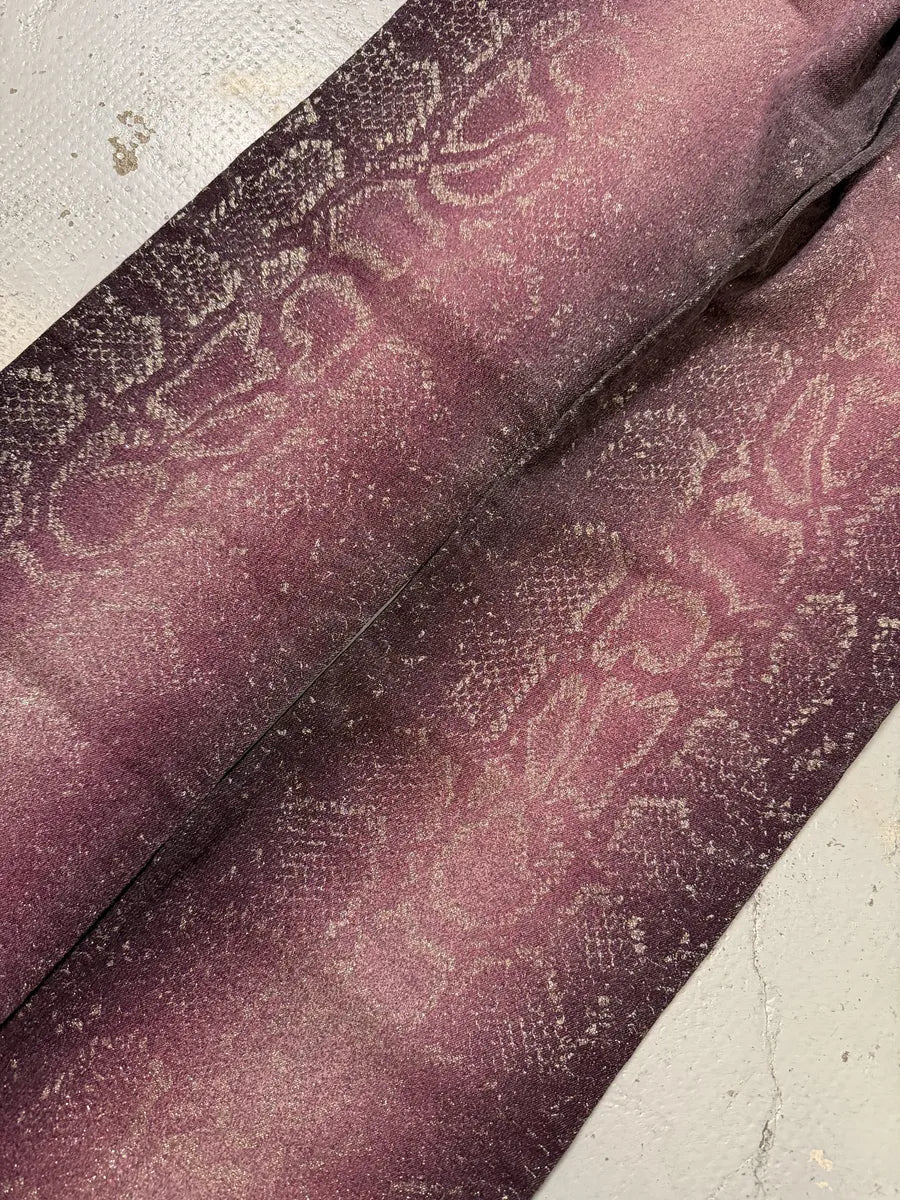AW1999 Roberto Cavalli Python Purple Straight Denim Jeans gQtFNox 11