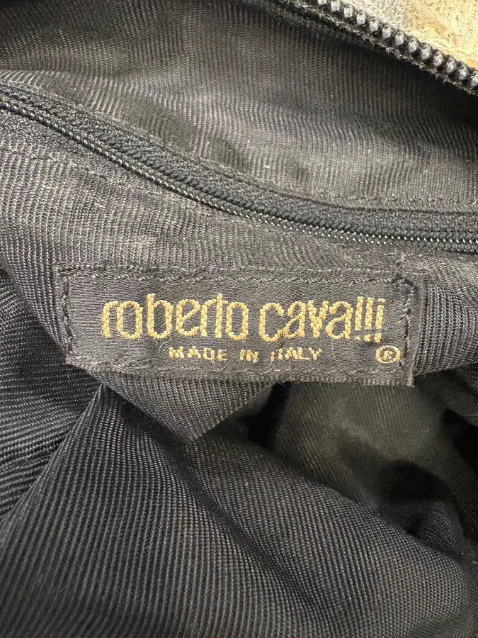 AW1999 Roberto Cavalli Wolf Fur Effect Beige Bag (OS) gYpElHy 7