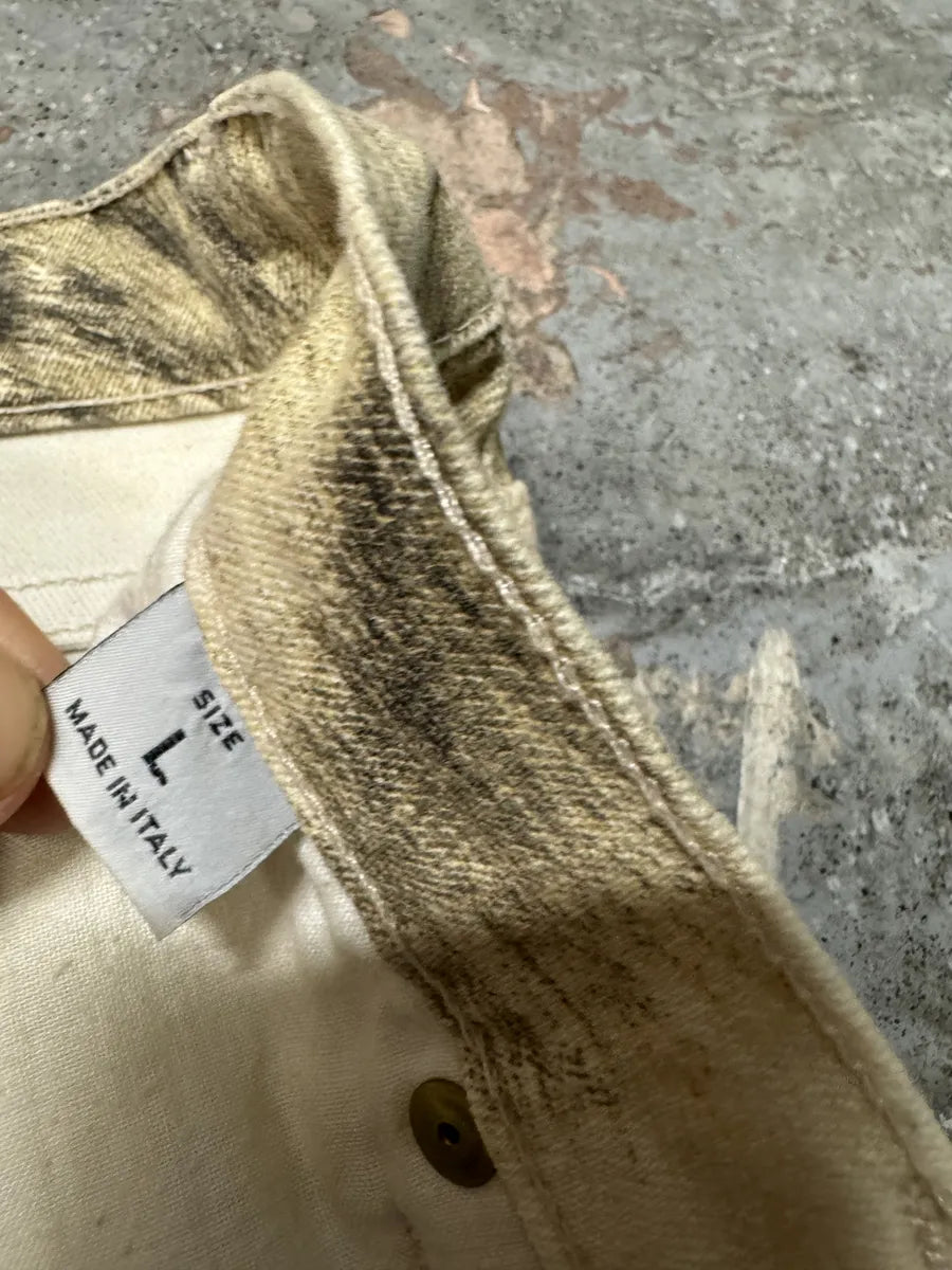 AW1999 Roberto Cavalli Wolf Fur Effect Beige Pants (S) GPpqAAc 8