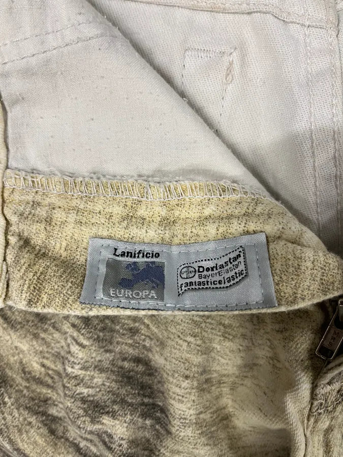 AW1999 Roberto Cavalli Wolf Fur Effect Pants (S) 10