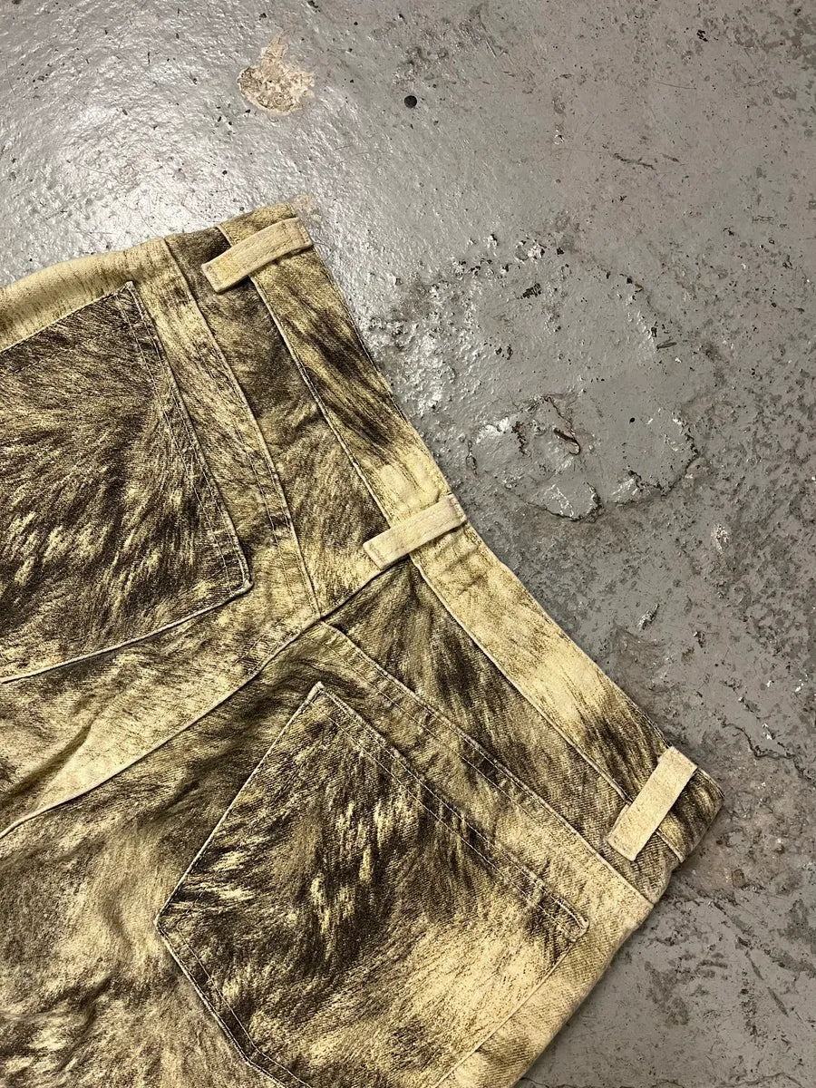 AW1999 Roberto Cavalli Wolf Fur Effect Pants (S) 6