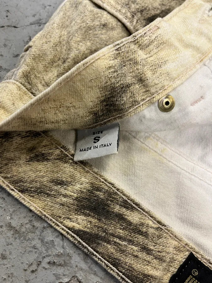 AW1999 Roberto Cavalli Wolf Fur Effect Pants (S) 9