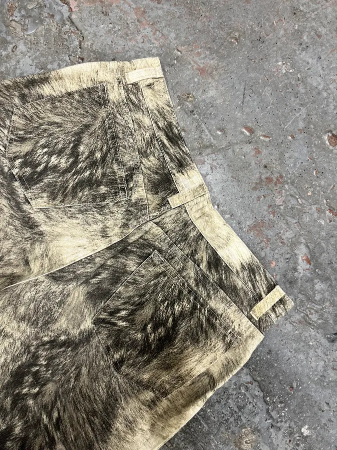 AW1999 Roberto Cavalli Wolf Fur Effect Pants (S/M) kfYOSiU 7