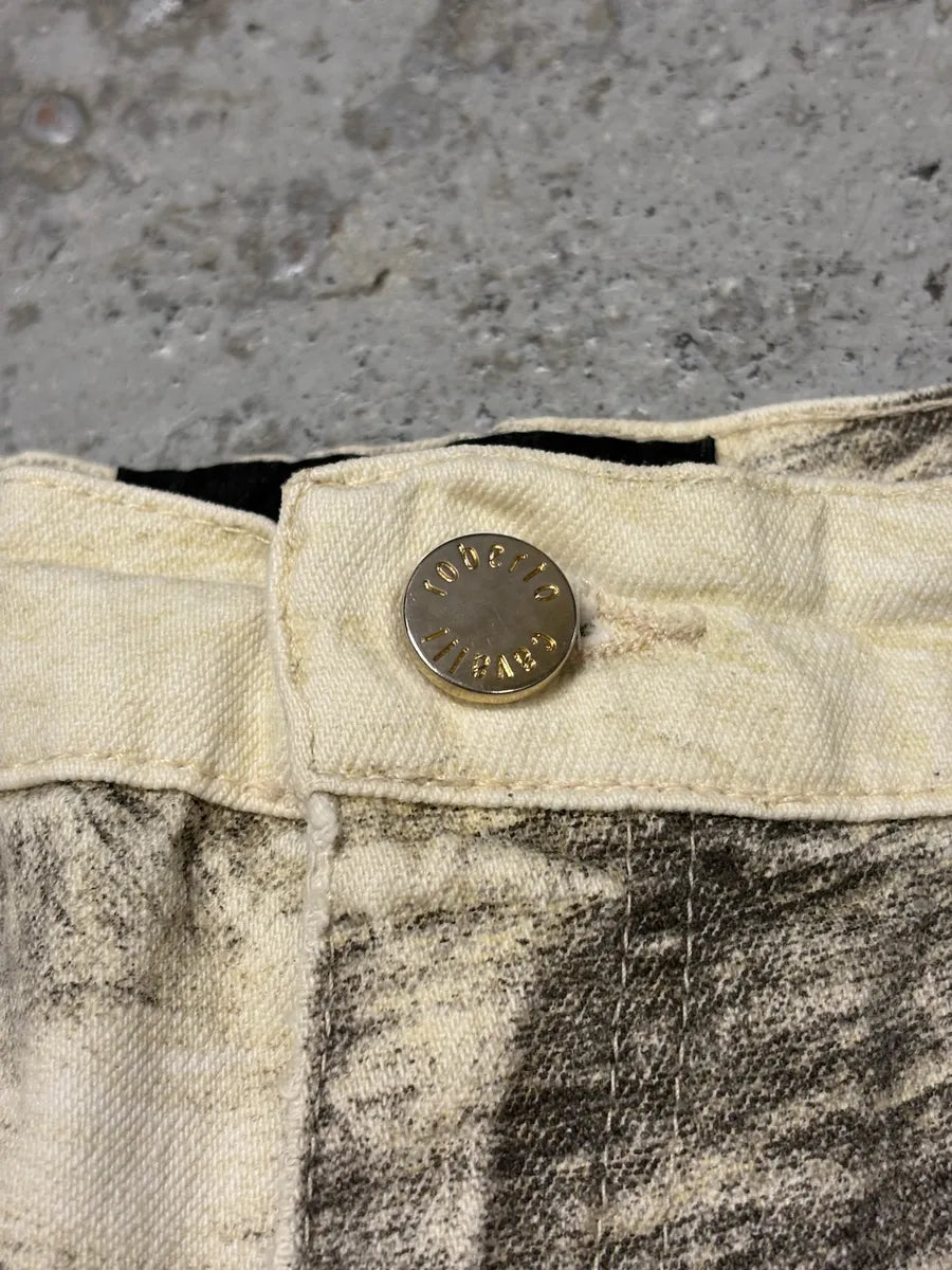 AW1999 Roberto Cavalli Wolf Fur Effect Pants uxHijWq 11