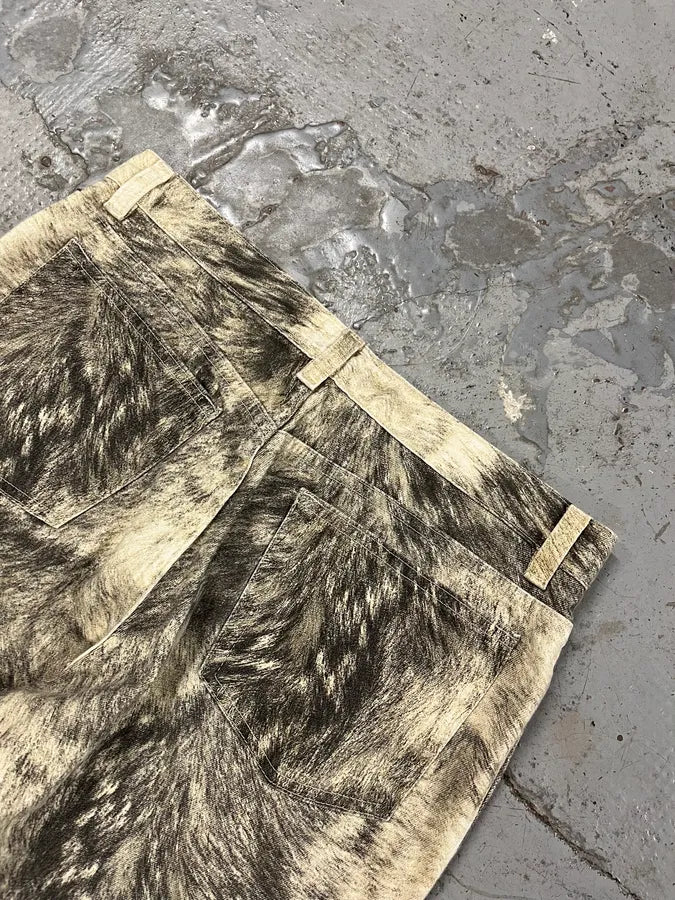 AW1999 Roberto Cavalli Wolf Fur Print Pants UaBtfaj 7