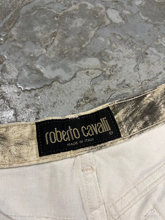 AW1999 Roberto Cavalli Wolf Fur Print Pants UaBtfaj 9