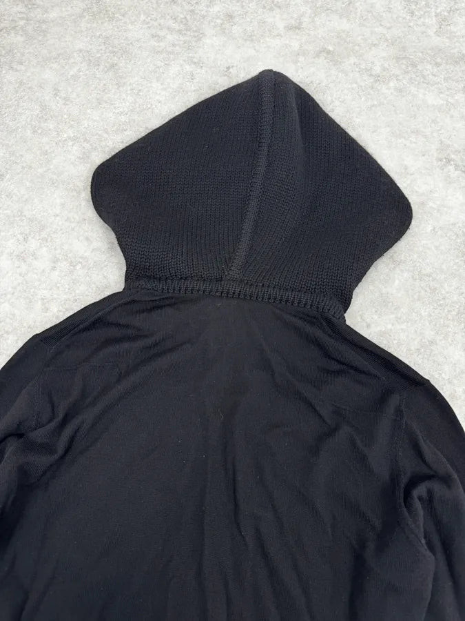AW2000 Dior Black Wool Double Hood Sweater NCAdMHV 6
