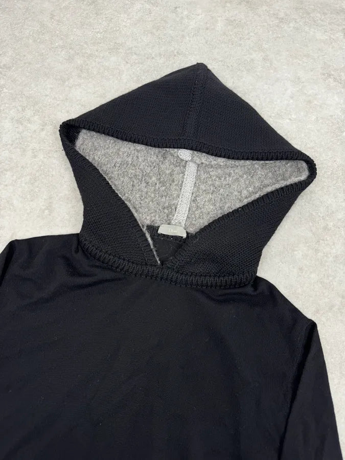 AW2000 Dior Black Wool Double Hood Sweater NCAdMHV 4