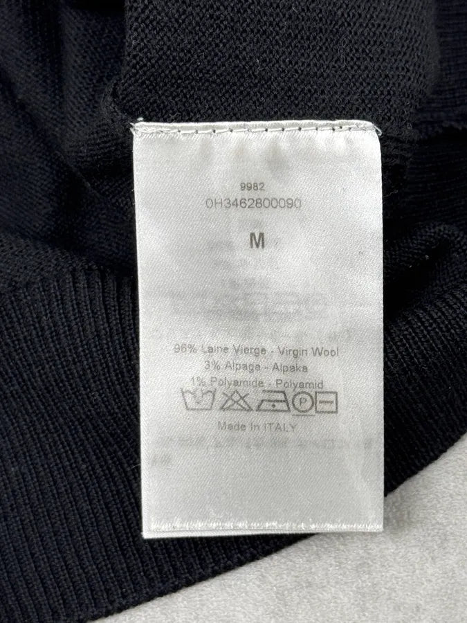 AW2000 Dior Black Wool Double Hood Sweater NCAdMHV 9