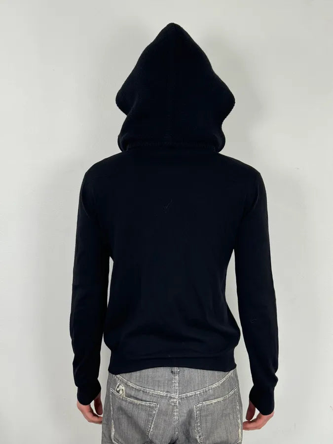 AW2000 Dior Black Wool Double Hood Sweater NCAdMHV 2