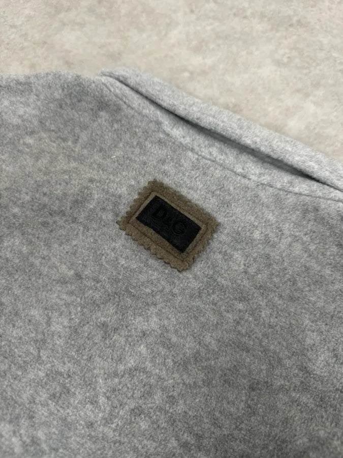 AW2000 Dolce & Gabbana Grey Fleece Jacket gsBXfjZ 7