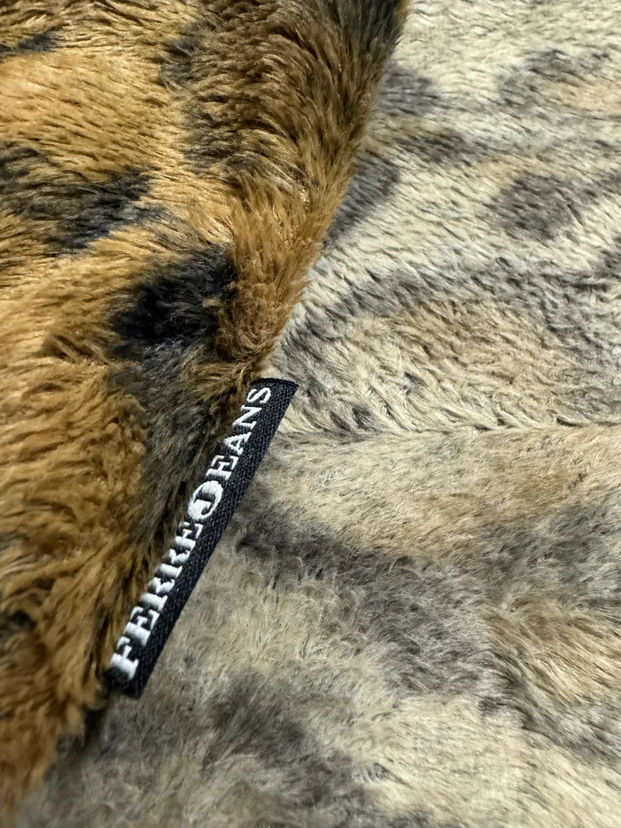 AW2000 Gianfranco Ferre Leopard Rabbit Fur Effect Jacket (XS) 3