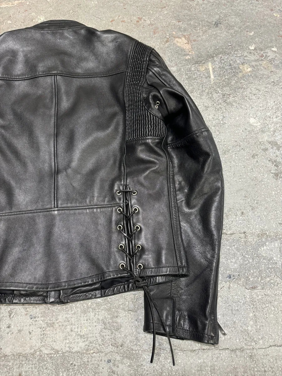 AW2000 Gucci Premium Leather Biker Jacket by Tom Ford (L) 4