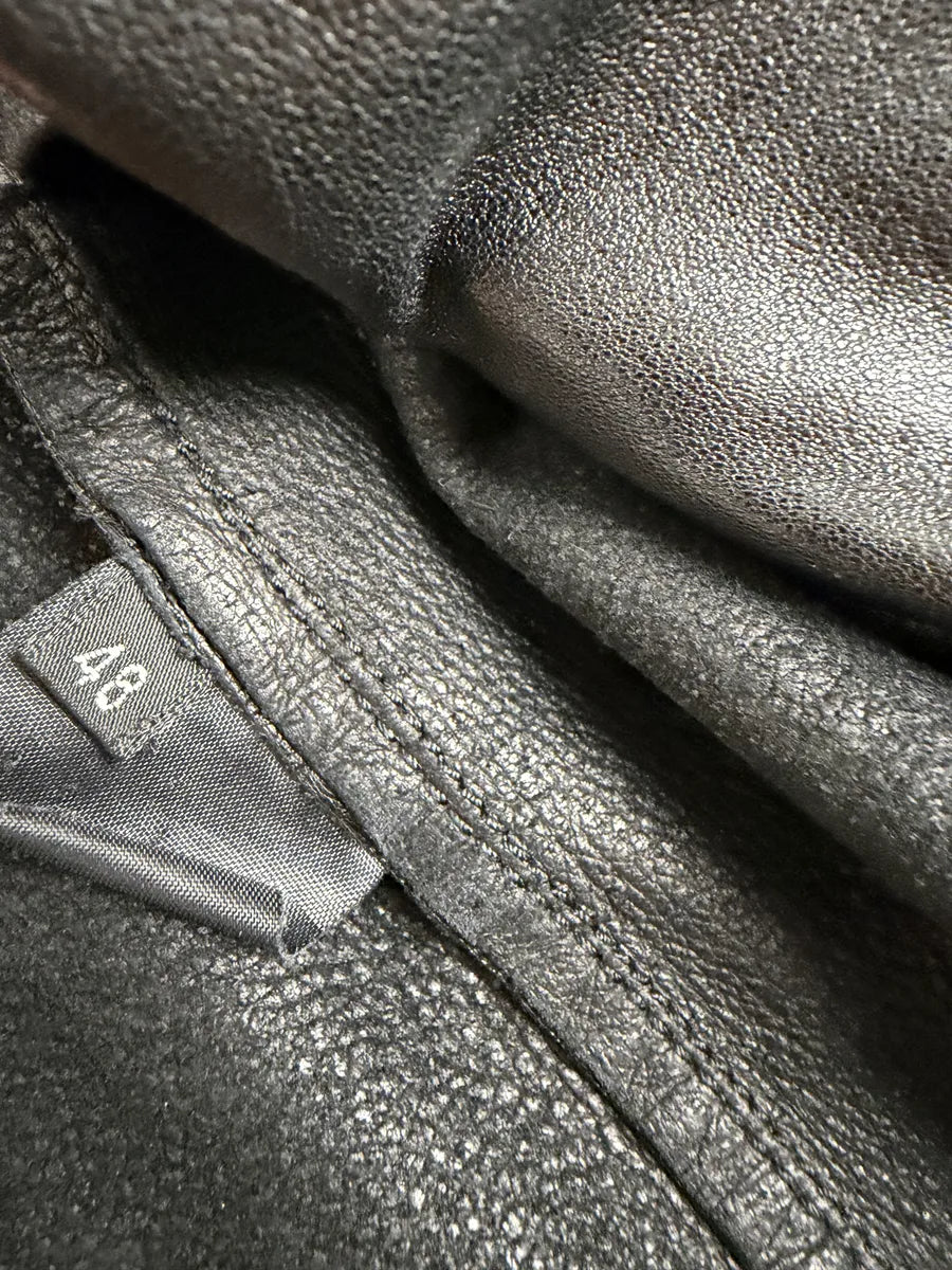 AW2000 Gucci Spiral Tornado Zip Black Leather Jacket by Tom Ford LVMdbUu 11