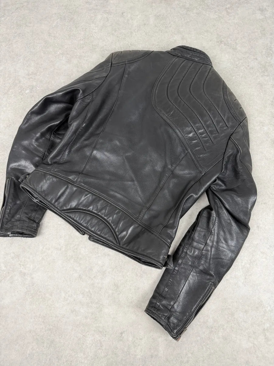 AW2000 Gucci Spiral Tornado Zip Black Leather Jacket by Tom Ford LVMdbUu 6